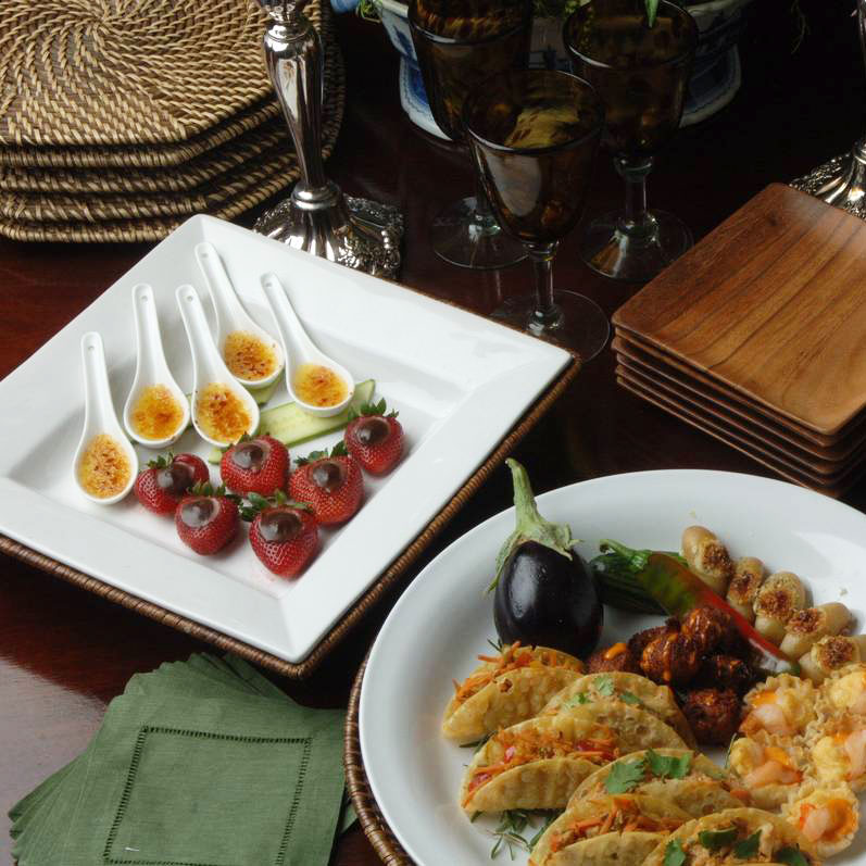 Endive catering food display