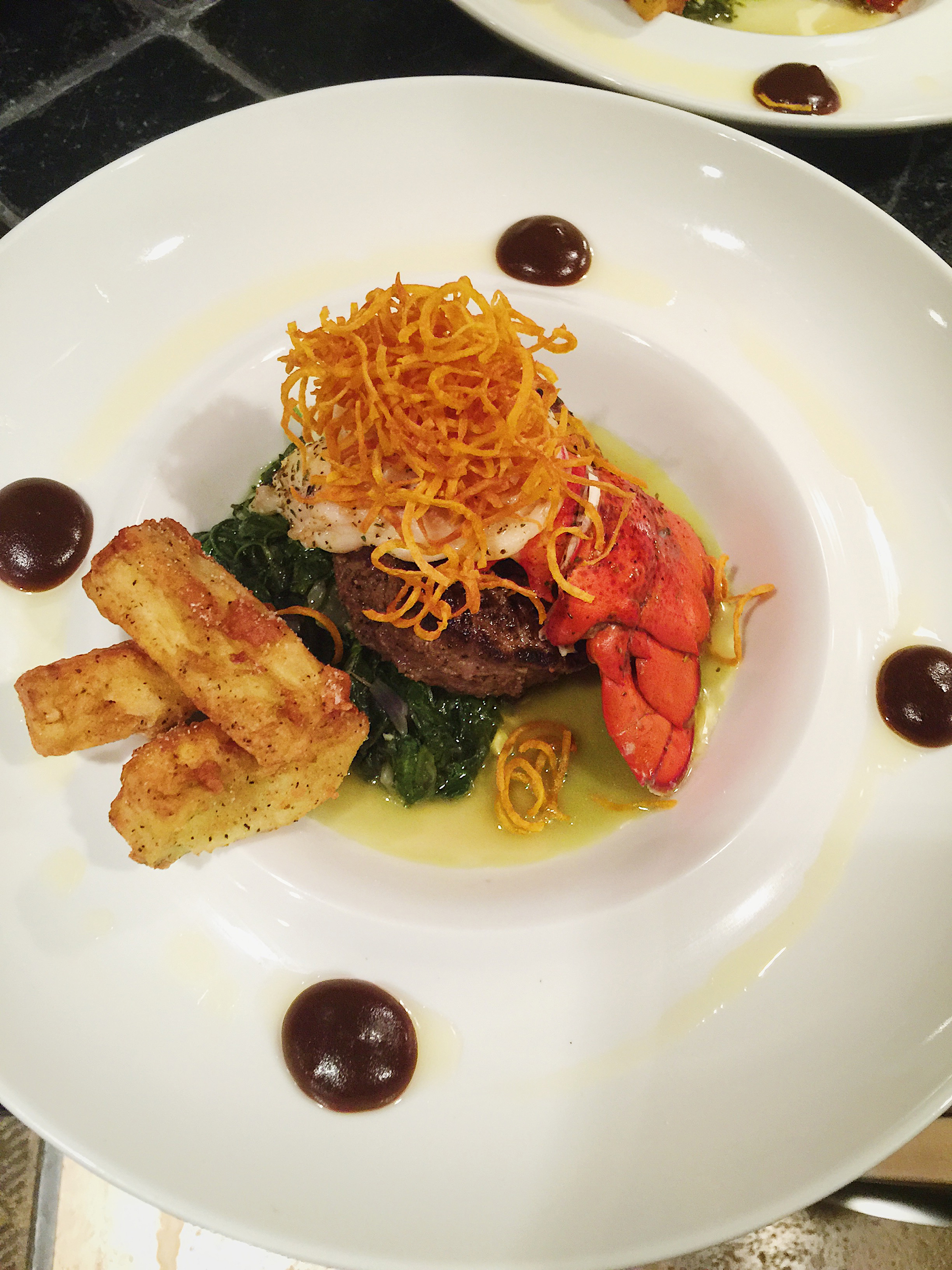 Endive surf and turf